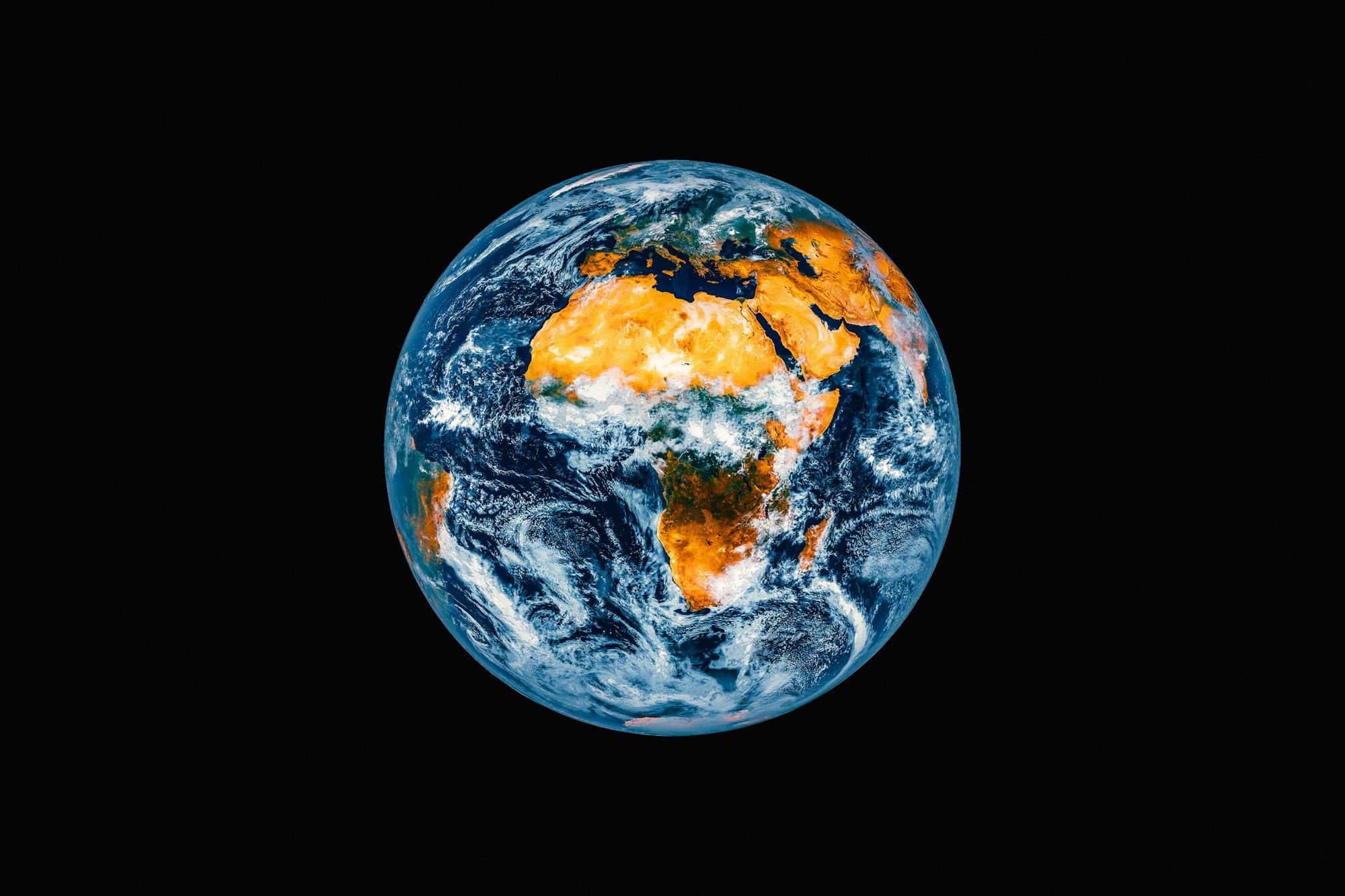 Africa seen from space at night